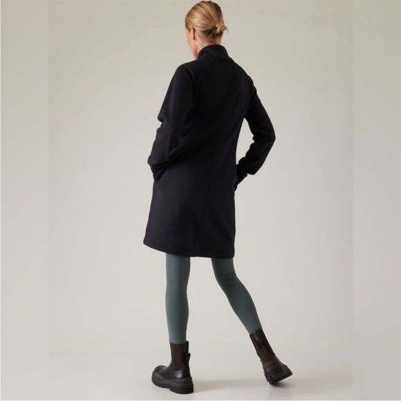 NWT Athleta | Cozy Karma Dress | Black | Size M - Picture 2 of 9